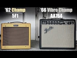 What everyone actually recorded with - TWEED Champ vs BLACKFACE Vibro Champ