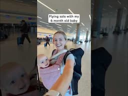 Solo flight with my baby! #momlife #flyingwithkids #flyingwithababy #travelfamily #momsoftiktok