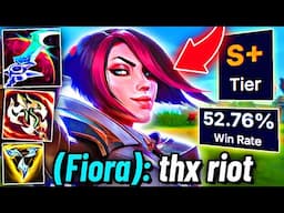 FIORA.. but She's an ELO PRINTING MACHINE (S+tier, 53% Win Rate)