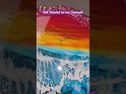 Resin Seascape with Magical Sunset in NEW Druzy Geode Trinket Mold!