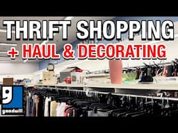 Goodwill THRIFT WITH ME  & Styled Thrift Haul • THRIFT SHOPPING & See My Thrift Store Finds
