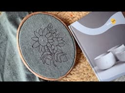 Hand Embroidered Diary || Satisfying Embroidery Video  - Let’s Explore