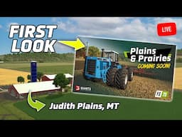 🔴 LIVE - PLAINS & PRAIRIES DLC - FIRST LOOK on Judith Plains - FS25