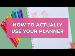 How I FINALLY finished a planner! + Fav Pen Swatches