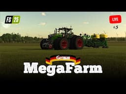 🔴 LIVE - Replanting Everything! - German Mega Farm - Episode 5 - FS25