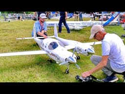AMAZING HUGE RC RUTAN BOOMERANG SCALE 1:3.5 MODEL AIRPLANE / FLIGHT DEMONSTRATION !!!