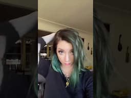 Green to red hair! by CHERRY DOLLFACE #shorts