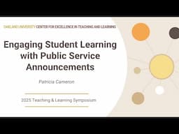 Engaging Student Learning with Public Service Announcements