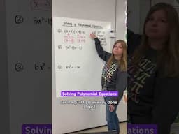 Solving polynomial equations #iteachalgebra #math #algebra #mathematics #iteachmath #teacher