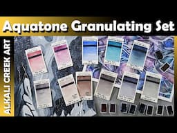 Testing 10 Granulating Watercolors From Aquatone Set!