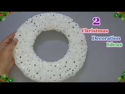 2 New Low Cost Christmas Showpiece idea from simple materials | DIY Christmas craft idea🎄