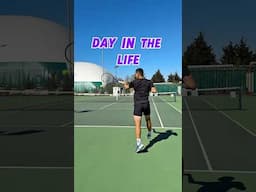 Day in the life of a tennis creator 🎾 #tennis #dayinthelife #tennisshorts