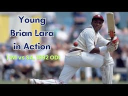 Young Brian Lara in Action vs South Africa at Kingston in 1992