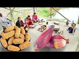 "মোচার চপ" প্রতি কামড়ে তৃপ্তি আর বানাতেও খুব সোজা || bengali recipe || village cooking