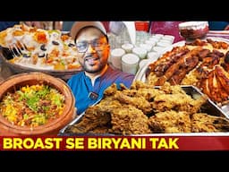 Broast se Biryani tak, Platter se Pizza tak in Malir | Best Lassi of Pakistan | Karachi Food Vlog