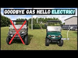 Converting From Gas To Electric Cart!