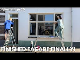 Painting the front window frames | Renovating our 120 year old fishermans house 20