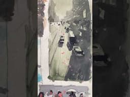 Tiny Art, Big Impact Watercolor Sketching #shorts #watercolor #tutorial