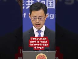 China's Comment on Trump Chickening Out