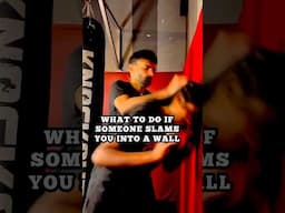 What to do if someone slams you into a wall #hardtruth #martialarts #selfdenfense