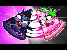 New! Pink vs Black Pizza Song 🍕 Funny Kids Songs by Chaka Kids Karaoke