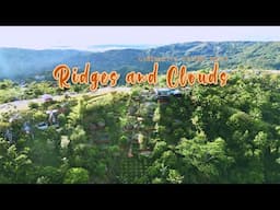 Ridges and Clouds Nature Camp 4k Cinematic Drone Shot Tanay Rizal
