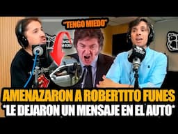 AMENAZARON A ROBERTITO FUNES POR BANCAR A MILEI Y LE DEJARON UN MENSAJE EN EL AUTO