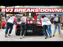 Aventador SVJ Shuts Off After Revving TOO HARD at Car Meet! Supercars Roll Into Retro Havoc 2025