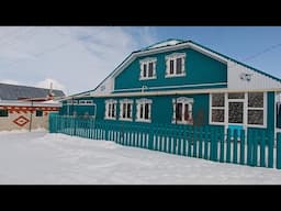How a Tatar family lives in Russia on a winter day