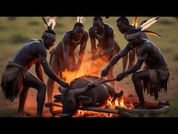 WILD ANIMALS COOKING WITH HADZABE'S HUNTERS: SECRETS OF BUSH MEALS