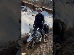 Himi 459 stuck in snowy sludge in Western Nepal #himalayan450