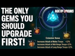 Age of Origins | The Only Gems You Should Upgrade First! 🔥