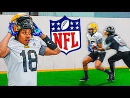 I MADE THE CRAZIEST CATCH IN PRO FOOTBALL PRACTICE!!!