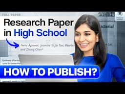 How to publish a research paper in high school (with AI tools) 🔥| Step-by-step process explained
