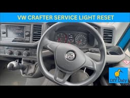 VW Crafter Service Light Reset 2022