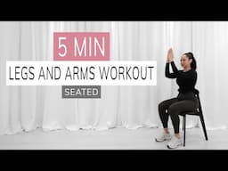 LEGS AND ARMS CHAIR WORKOUT | seated exercises at home