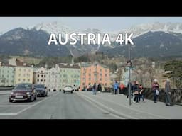Innsbruck Austria 4K - Driving Downtown - Morning Drive