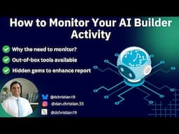 How to Monitor Your AI Builder Activity
