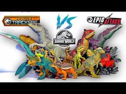 Jurassic World Epic Attack VS Dino Tracker Toys with Scan Codes! Jurassic World Dinosaurs Collection