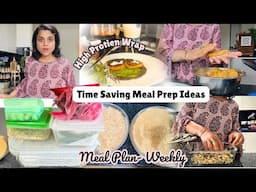 Time-Saving BEST Meal Prep for Busy Moms  | Indian Weekly Meal Prep in 2025 | healthy Wrap Recipe
