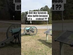 Confederate Generals missed a battle because of a cookout??