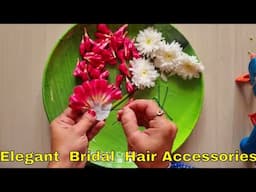 "Make Gorgeous Flower Jewellery for Bride's Hair | Easy DIY Tutorial in Just 5 Minutes" Fresh flower