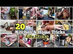 20 Kitchen & Home Tricks || Life Hacks for clean and organized home  || گھر كو صاف رکھنے والی ہیکس