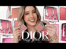NEW DIOR ROSY GLOW BLUSHES 🥰  NEW DIOR Blush Review, Swatches, Comparisons | CANDY, TOFFEE, ROSEWOOD