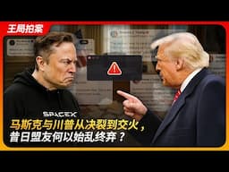马斯克与川普从决裂到交火，昔日盟友何以始乱终弃？｜大而美法案｜政府效率部｜贝森特｜纳瓦罗｜爱泼斯坦名单｜王局拍案 20250609