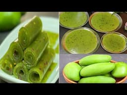 कच्चे आम से चटपटा,खट्टा-मीठा पापड़ | Raw Mango Papad Recipe | Kaccha Aam Papad Recipe