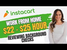 $22 To $25 Hour Reviewing Background Checks For Instacart | Work From Home Jobs With No Degree | USA