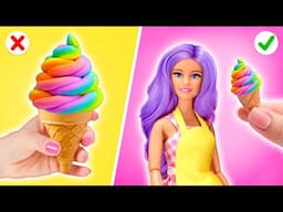 ¡Pequeños regalos y una gran sorpresa! 🍦 Tienda de helados de Barbie de bricolaje