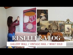 Vintage Home Decor Haul | Gallery Wall Makeover | What Sold