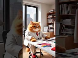 Kucing jadi desainer baju #shortsviral #funny #ai #catlovers #trendingshorts